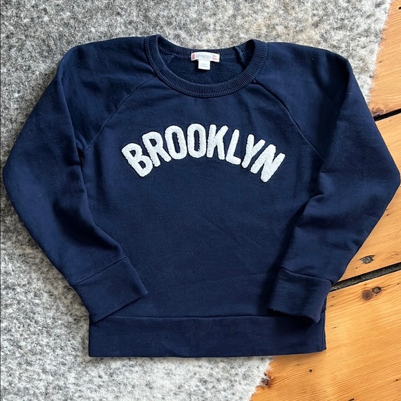 J.Crew Crewcuts Kids' Navy “Brooklyn” Sweatshirt - Picture 2 of 6